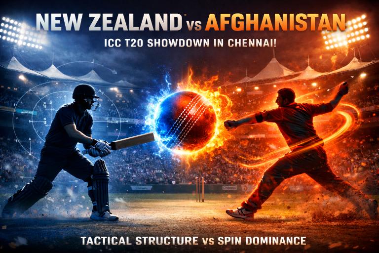 New Zealand vs Afghanistan Match Prediction: Fantasy Tips, Pitch Analysis & Key Battles